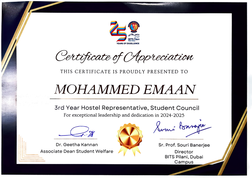 Management Certificate