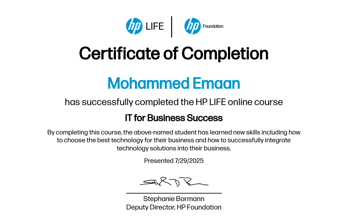Technical Certificate